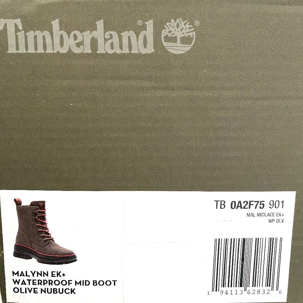 Timberland Malyn EK Waterproof Boot Olive Nubuck W TB 0A2F75 90 - Picture 7 of 8